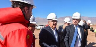 El presidente Alberto Fernández visitó el proyecto Tres Quebradas en Fiambalá