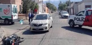 Mujer en grave estado tras un siniestro vial