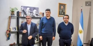 Raúl y el intendente Córdoba se reunieron para dialogar sobre el debate minero y seguridad