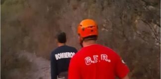 Policías y bomberos rescataron a un hombre en «Casa de Piedra»