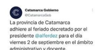 La Administración Pública y educación adhieren al feriado