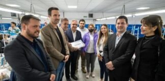 Textil Com recibió crédito para una ampliación y sumar 130 trabajadores Rafael Ponzo, Raul Jalil, Eduardo Mencier