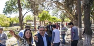 Raúl Jalil y Susana Zenteno recorrieron obras Raul Jalil, Susana Zenteno