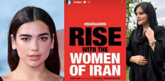 Dua Lipa, Angelina Jolie y Justin Bieber expresaron su apoyo a los manifestantes iraníes
