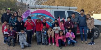 Extensa recorrida del Cine Móvil por las escuelas de Belén