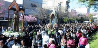 Miles de fieles agradecieron a la Morena del Valle en el dia del milagro