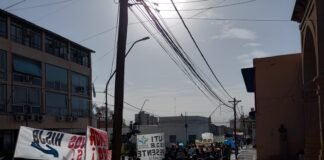 Fuerte protesta de salud en el centro capitalino