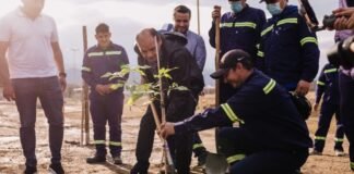 Gustavo inauguró la obra de forestación en el Parque “Lineal Néstor Kirchner”