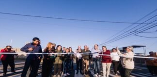 Gustavo Saadi inauguró el asfalto del Barrio 32 Viviendas Norte