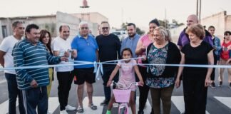 Gustavo Saadi inauguró el asfalto del Barrio 48 Viviendas Norte