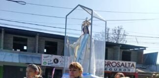La imagen de la Virgen de la Merced visita organismos de servicios en Valle Viejo