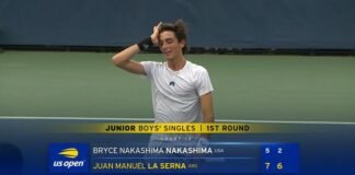 Manuel La Serna debutó con victoria en el US Open Junior