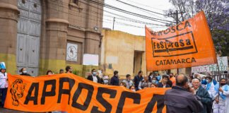 Nuevamente marcho Salud por las calles centricas de la capital