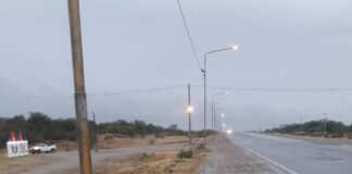 Se electrocutaron al rozar con una columna de alumbrado público en la circulación