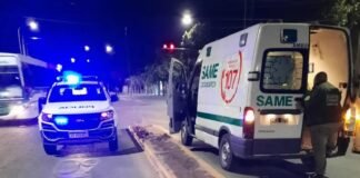 Motociclista chocó contra un cantero