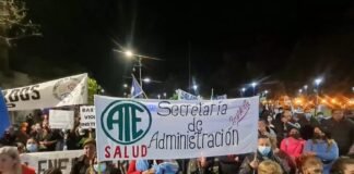 Vuelven las medidas de fuerzas en ATE Salud