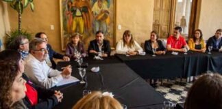 Jalil definiría la agenda electoral luego de reunirse con Alberto y Cristina Fernández Raul Jalil, Reunión de gabinete