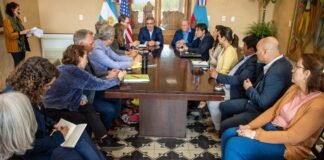 El Gobernador recibió a la comitiva del programa Aprovechamiento Sostenible del Litio en Salmuera