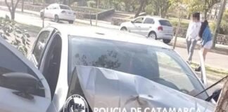 Tres heridos en un violento accidente