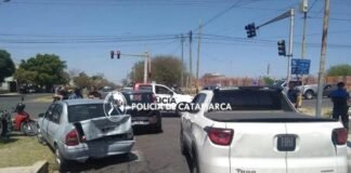 Conductor alcoholizado provocó un choque en cadena en Capital