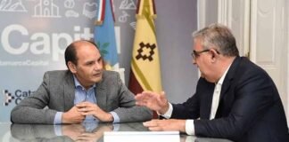 Gustavo Saadi y el Gobernador Raul Jalil se reunieron Raul Jalil, Gustavo Saadi