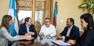 Desembolso de $300 millones para obras en Santa María Raul Jalil, Juan Cruz Miranda, Juan Pablo de Sanchez, Agustina Prieto