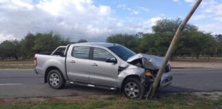 Accidente de circulación en el Parque Adán Quiroga