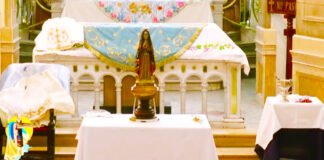 Ahora seguí en vivo el cambio de manto de la imagen de la Virgen del Valle