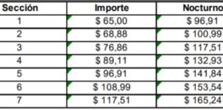 Transporte Público: a partir de hoy el boleto mínimo costará 65 pesos