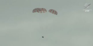 Así ha sido la llegada de la nave espacial Orion a la Tierra tras su viaje a la Luna