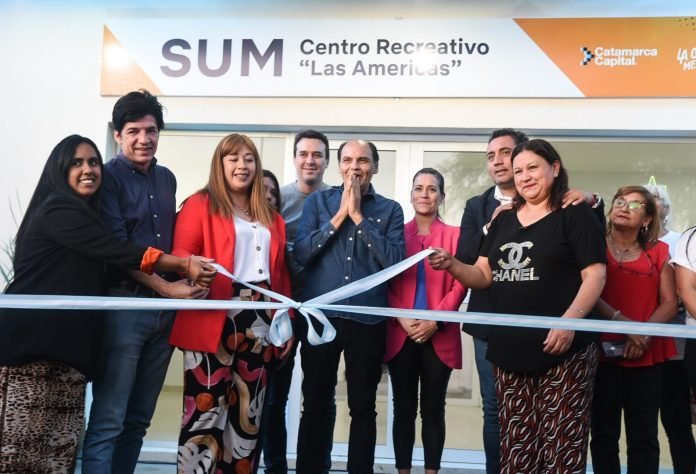 Con una gran fiesta, se inauguró el SUM “Centro Recreativo, Las Américas”