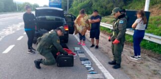 Detienen a tres personas en la Merced cuándo transportaban más de 6 kilos de marihuana