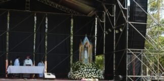 La procesión de la Virgen será a las 18.30 en el óvalo del Parque
