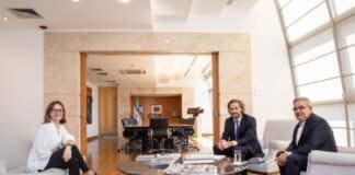 Raúl Jalil se reunió con el canciller Cafiero para dialogar sobre el Foro de Minería en Arabia y la reapertura del Paso de San Francisco