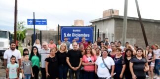 «5 de Diciembre», otro barrio asfaltado en Capital
