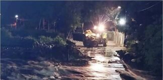 Luvias: dejaron varados a personas en el Camping Municipal