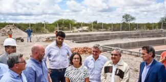 El ministro Katopodis comprometió apoyo para 4 importantes obras en el Oeste provincial Lucas Sampieri, Raul Jalil, Lucia Corpacci, Gabriel Katopodis