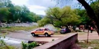 Monitoreo y control en ríos y badenes luego de la intensa lluvia