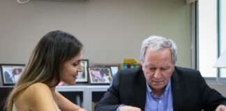 El vicegobernador se reunió con la presidenta de la delegación catamarqueña de la Cámara de la Construcción