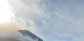 INCENDIO FORESTAL EN LA CUESTA DE LA CEBILA, DPTO. POMAN