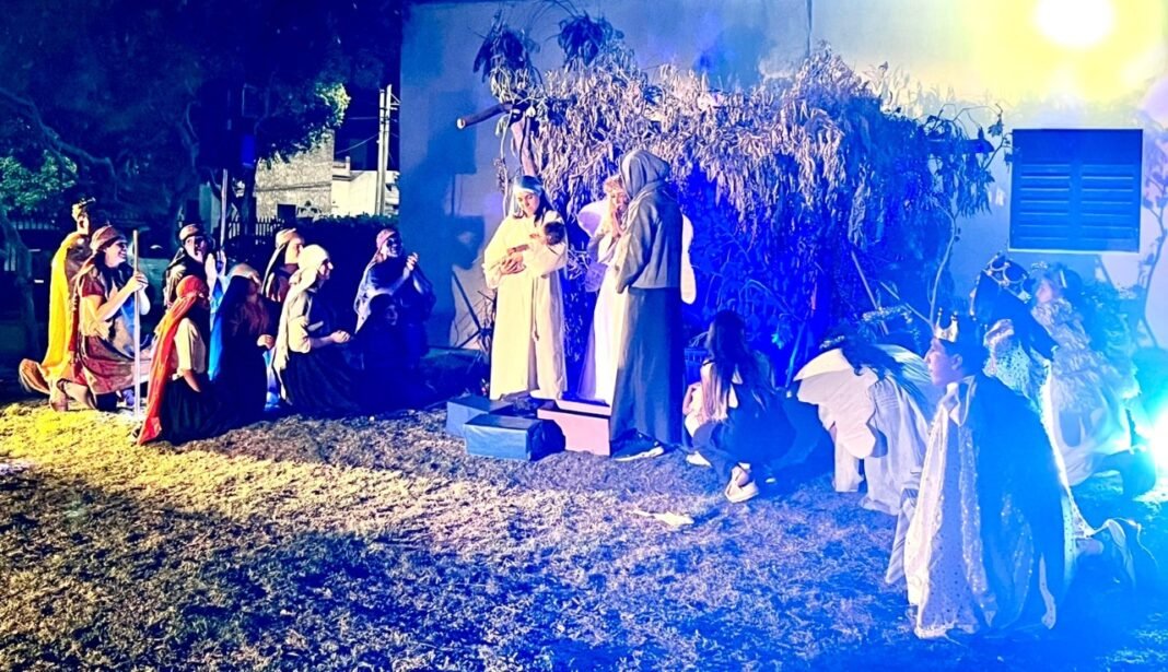 Se concretó el pesebre viviente en la parroquia Jesús Niño