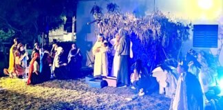 Se concretó el pesebre viviente en la parroquia Jesús Niño