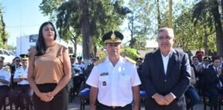 Tras casi 30 años de servicio, Córdoba asumió como nuevo jefe de la Policía Raul Jalil, Fabiola Segura