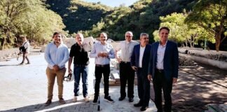 Katopodis recorrió La Gruta y El Jumeal con Saadi y Jalil Sebastian Noblea. Gustavo Saadi, Gabrial Katopodis, Raul Jalil