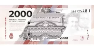 Así será el nuevo billete de 2.000 pesos que anunció el Banco Central