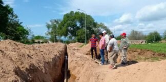 AVANZAN CON OBRAS DE DESAGUE CLOACAL Y DE AGUA POTABLE EN LOS ALTOS