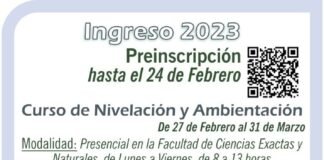 Inscripciones en la Facultad de Cs. Exactas: hasta el 24 de febrero