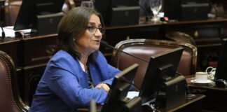 Senadores oficialistas criticaron la oposición por el abandono de la sesión en el Senado Lucia Corpacci, Senadora Corpacci
