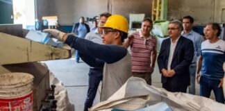 El Gobernador visitó la planta de reciclaje en El Pantanillo