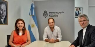 Silvana Ginocchio y Guillermo Andrada se reunieron con Santiago Maggiotti Silvana Ginocchio, Guillermo Andrada